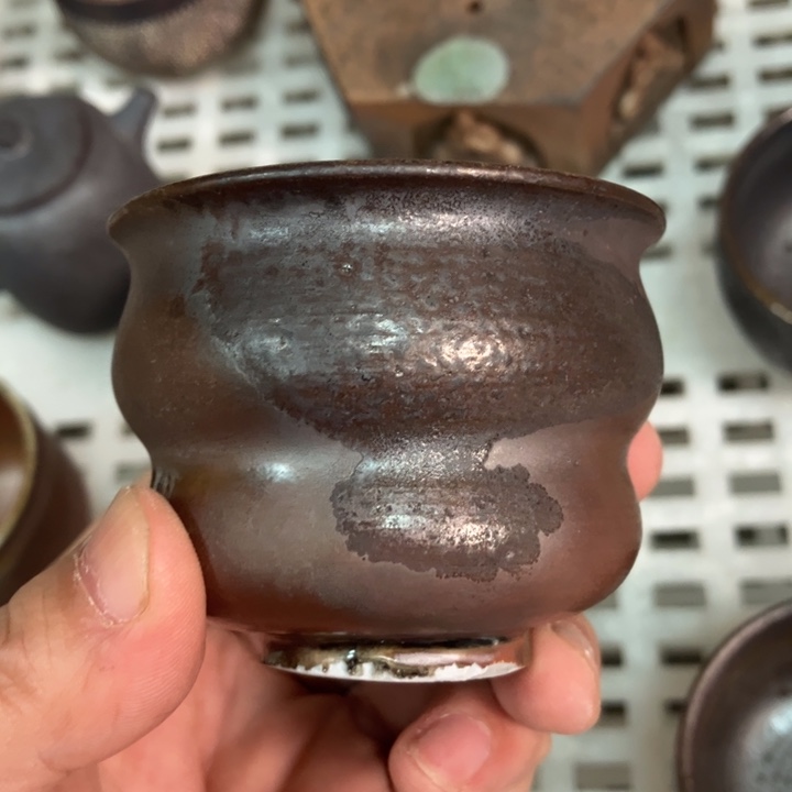 柴烧茶具宝瓶大放漏