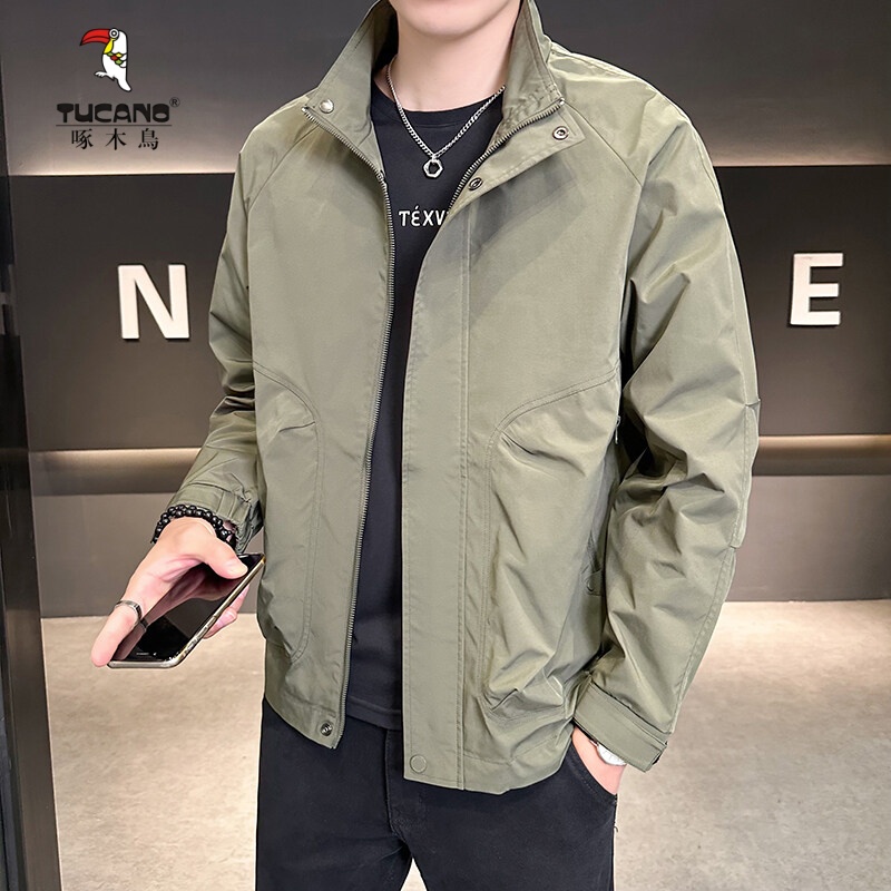 TUCANO/啄木鳥2025男士外套春季新款潮流立领休闲夹克外套
