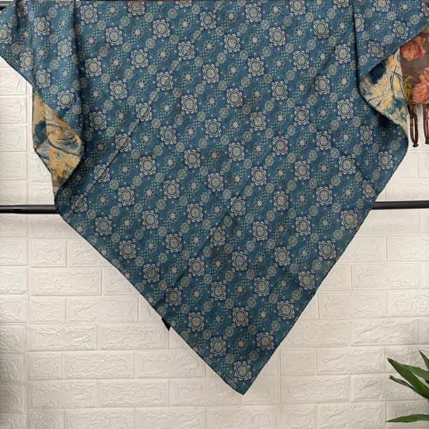 丝纡----四通八达 提花丝绒双面异色围巾披肩135cm