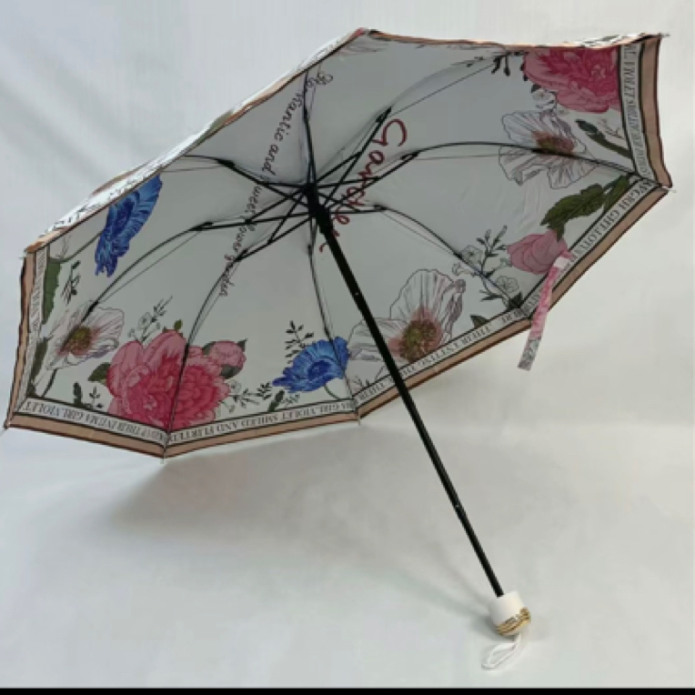 双层双面双花防紫外线晴雨两用小巧便携遮阳防晒伞