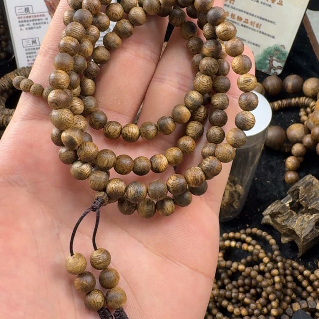 沉香沉香碎屑06圆珠多圈高油