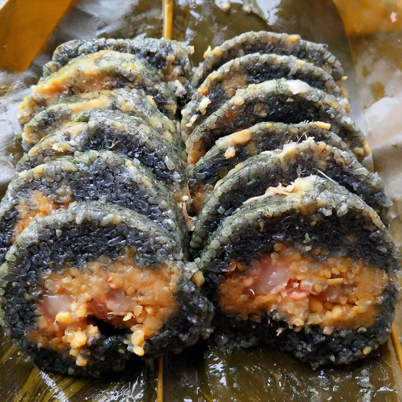 1斤广西特产灰粽500克端午送礼板栗蛋黄鲜肉粽真空包装