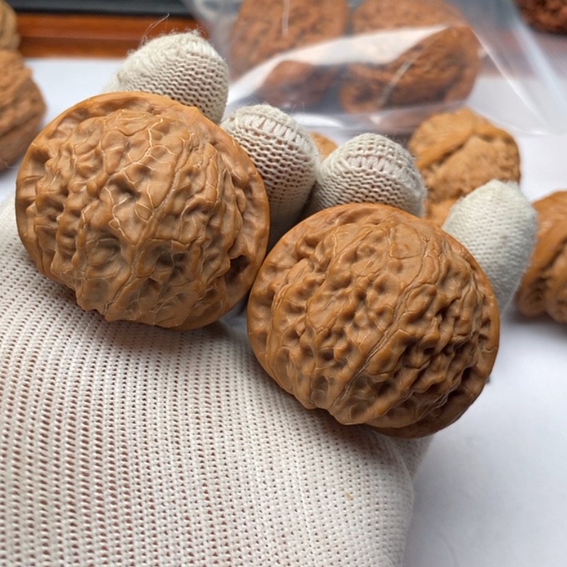 【闪购商品】文玩核桃把件A****子18金麒麟