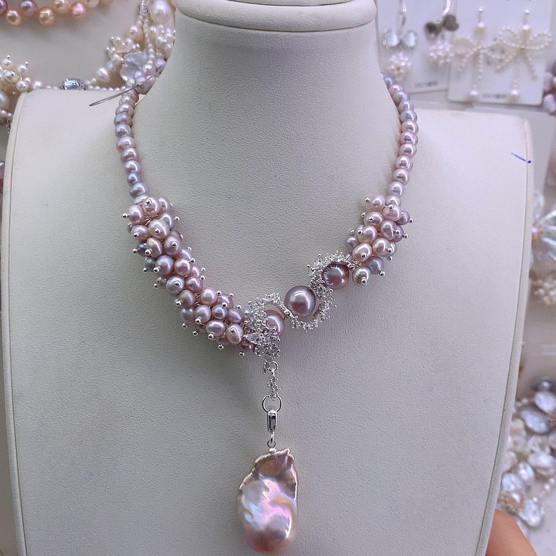 葡****淡水珍珠未镶嵌吊坠