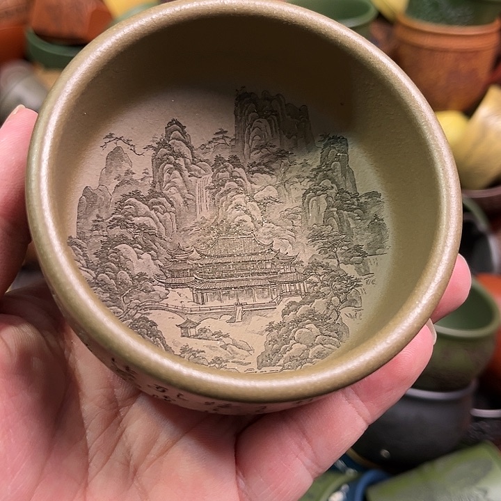 紫砂茶杯全手工紫砂主人杯