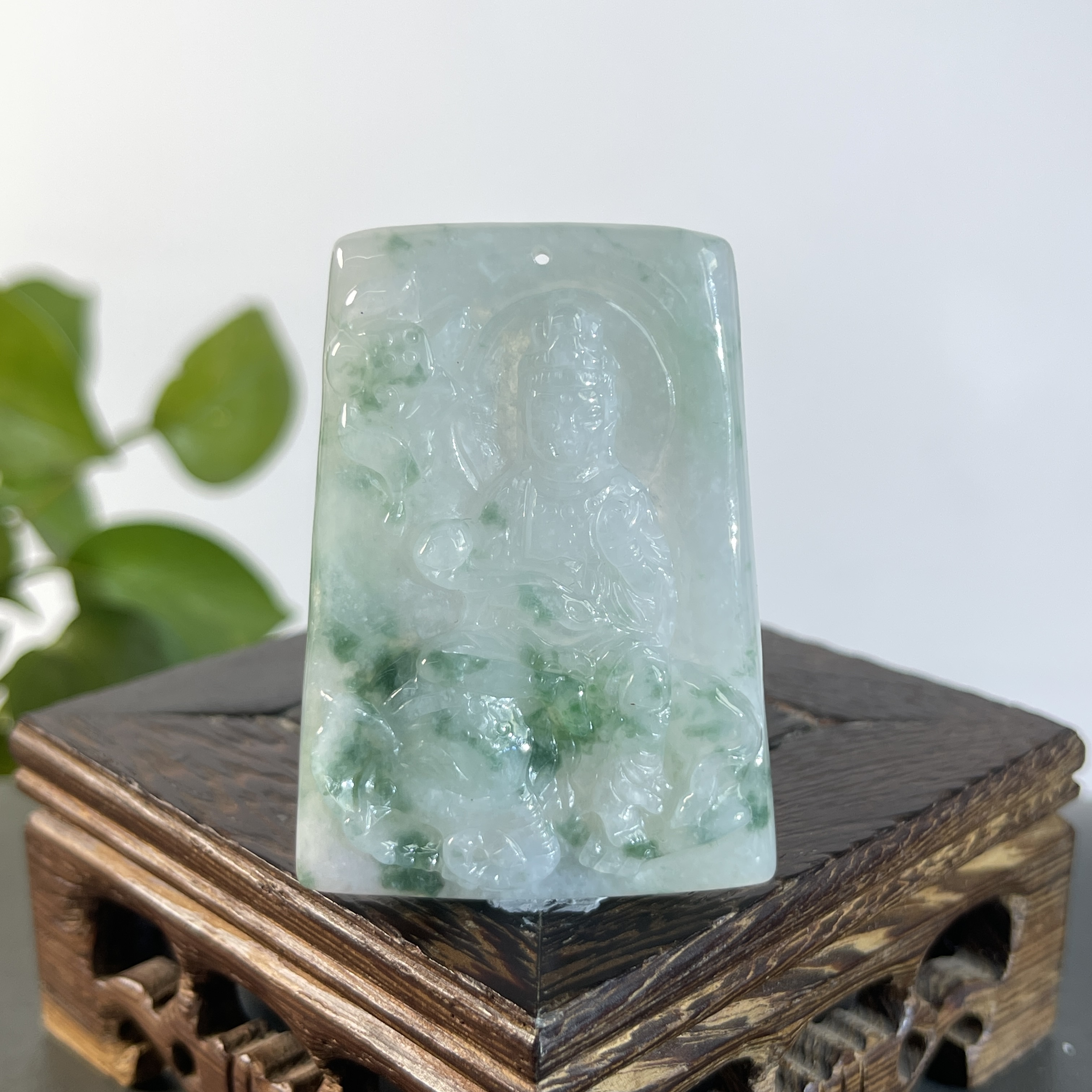 JSB25-38   天然缅甸翡翠A货  普贤