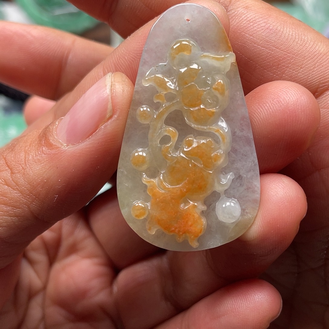 颈饰未镶嵌翡翠翡玉缘翡翠