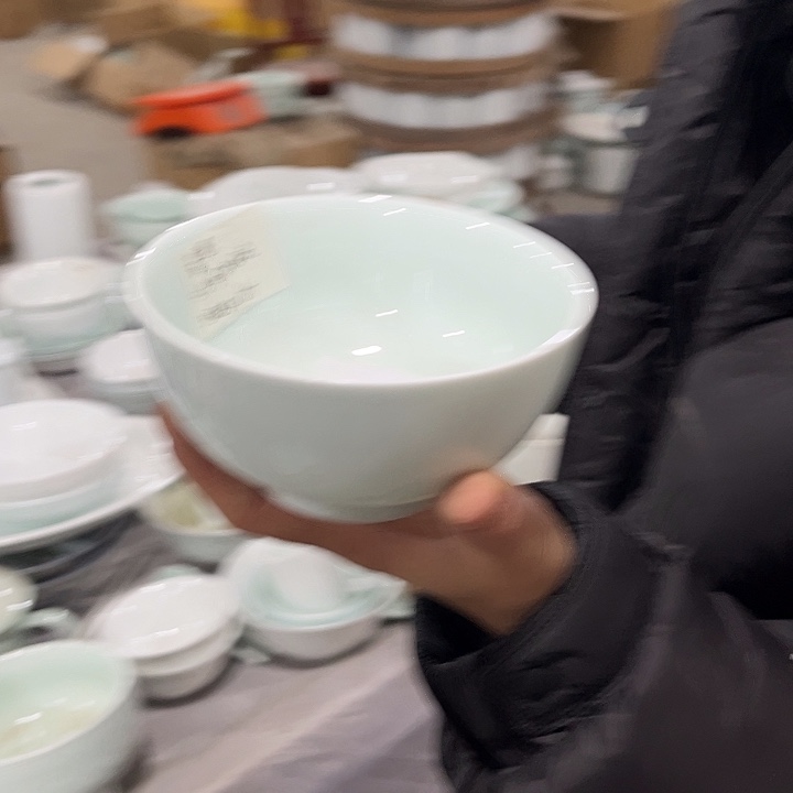 瓷片青玉泥5英寸罗汉米饭碗六个包邮