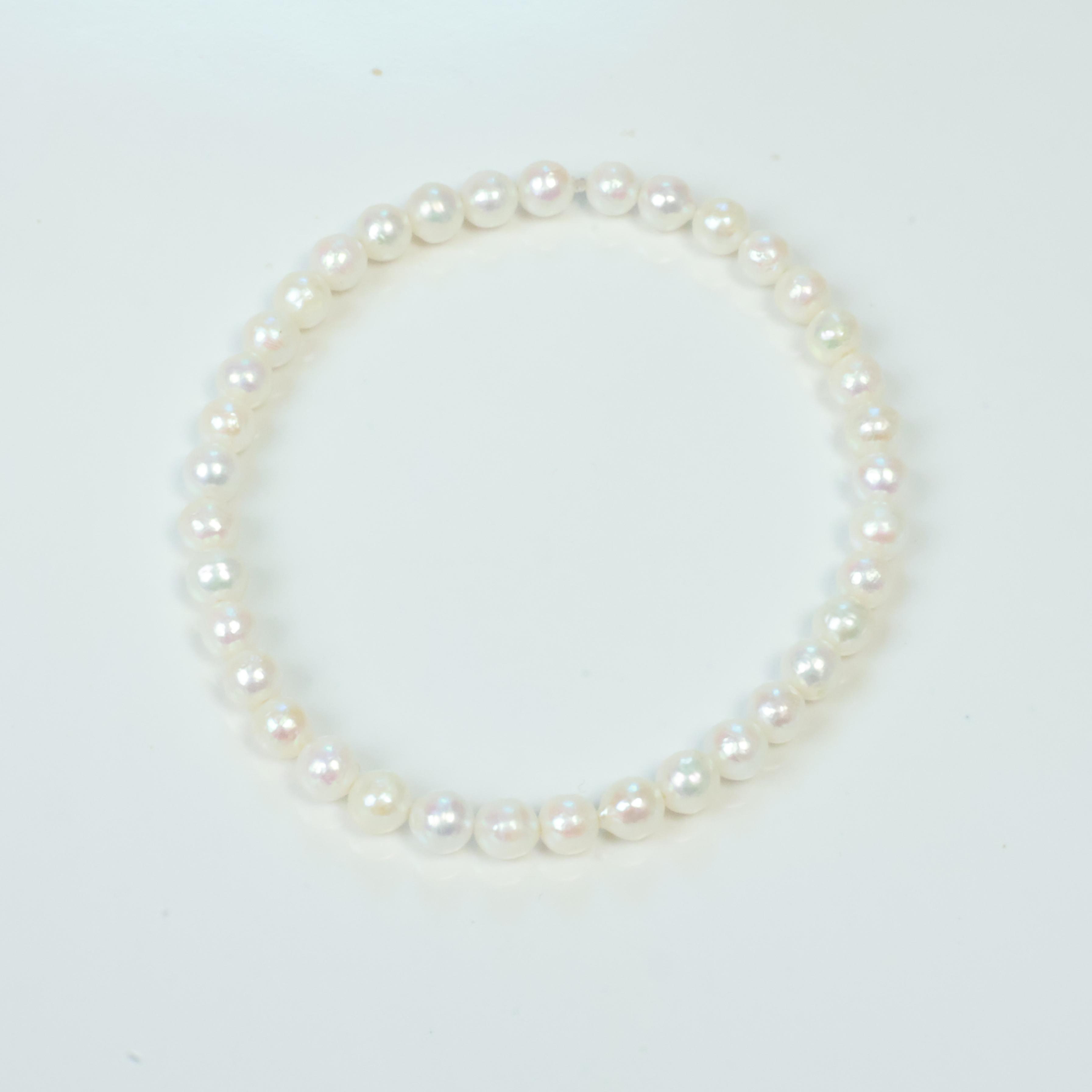 4mm淡水小米珠手串【S04】