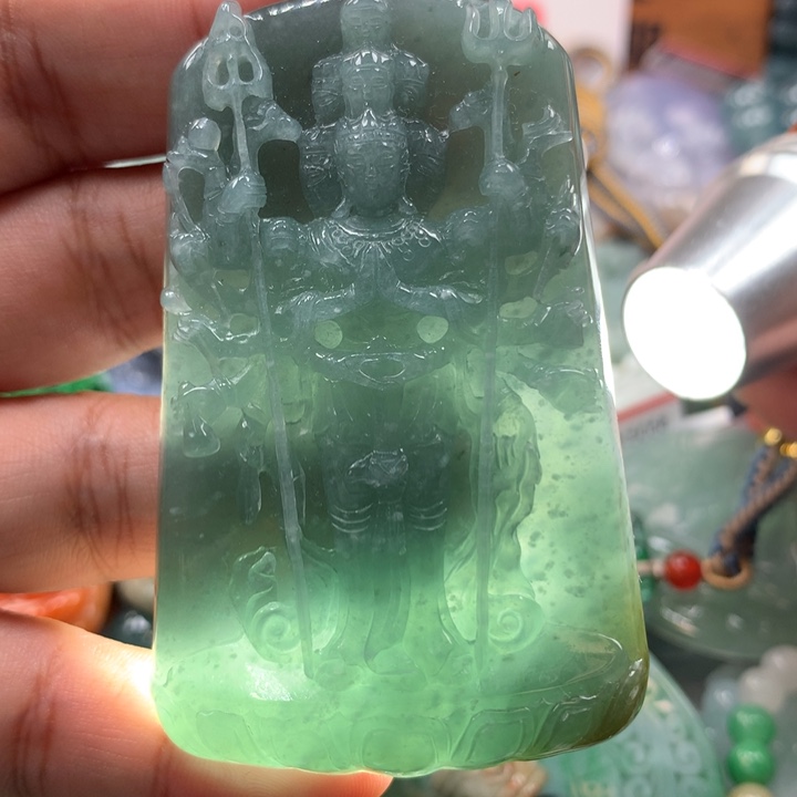 翡翠项链未镶嵌保真天然A货翡翠