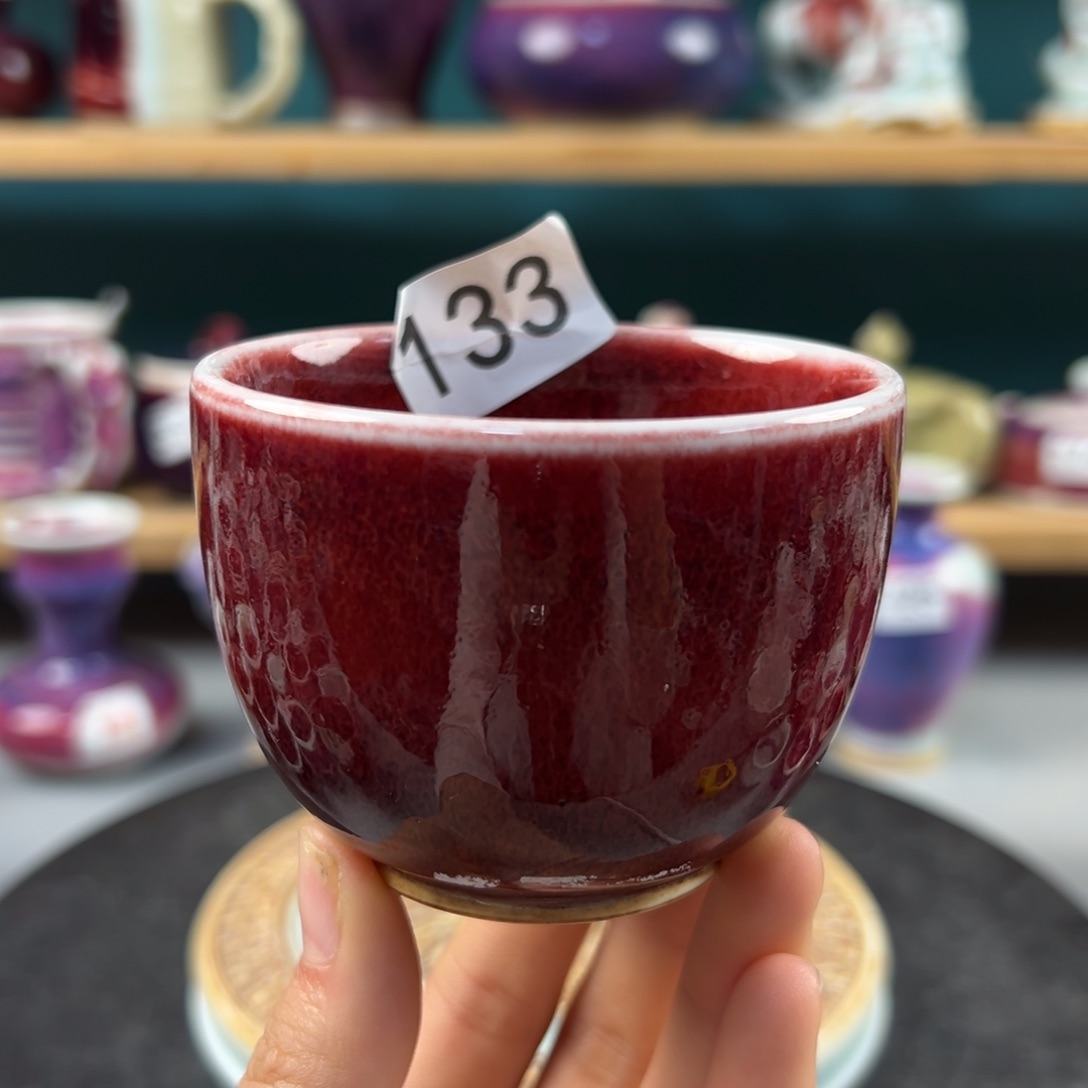 瓷片微瑕主人杯纯手工