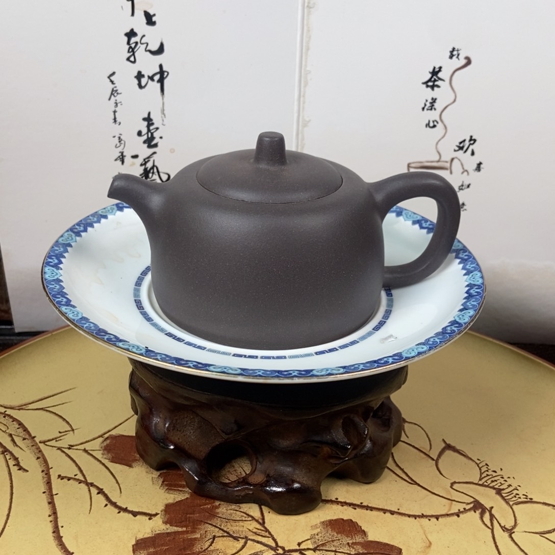 紫砂茶壶天青160 容量宜兴紫砂顾