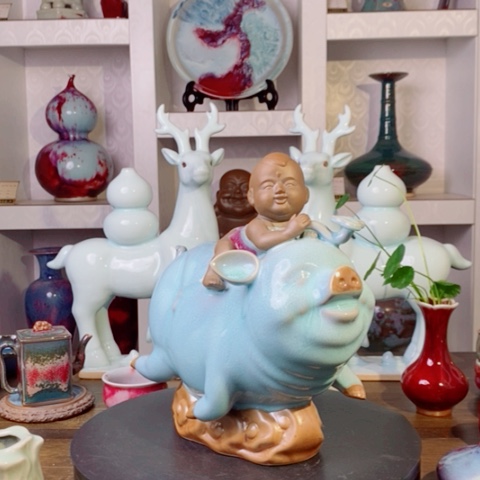 摆件禹州神后钧瓷原产地~