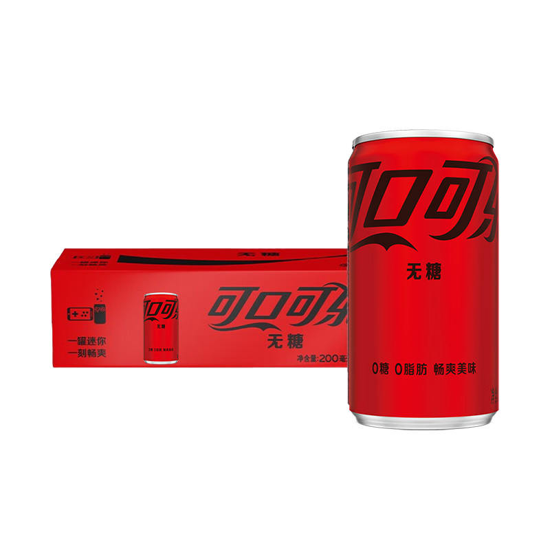 可口可乐零度汽水迷你罐 200ml*12