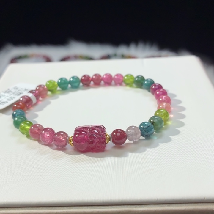 手链碧玺未镶嵌5.8mm±