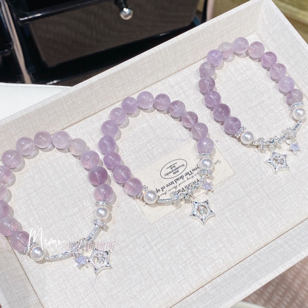 SC029 仲夏夜之梦 薰衣草紫晶水晶手串 天然水晶默认微瑕