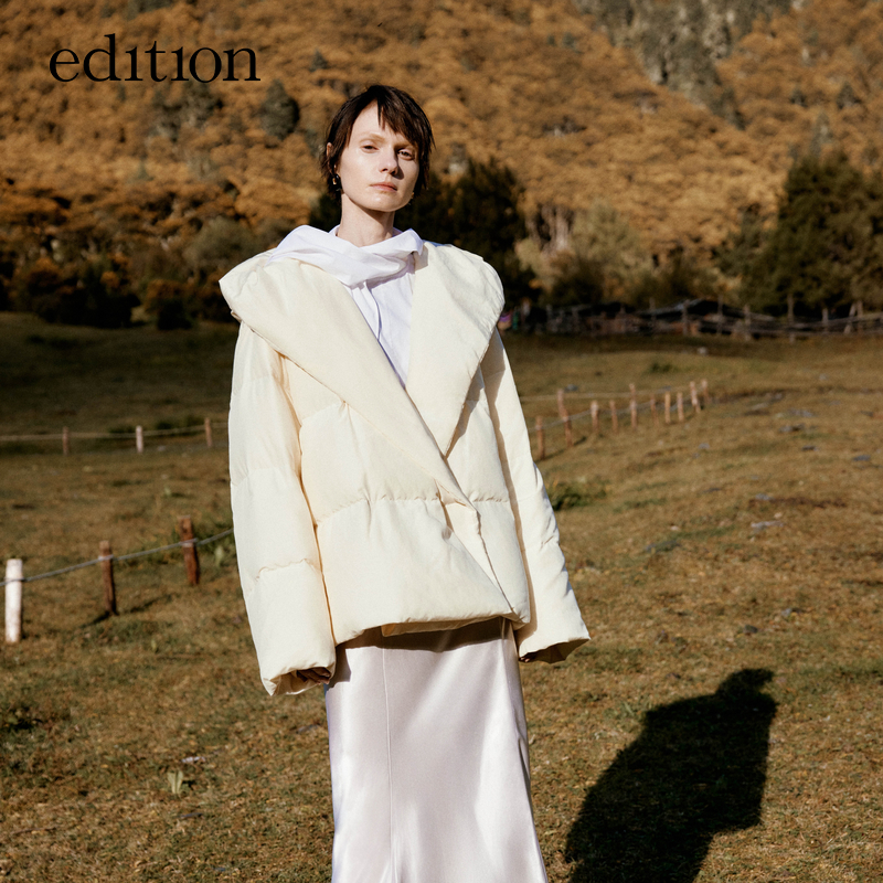 【赵老板专属】edition鹅绒翻领连帽羽绒服#EBC4EINK15#EBC4EINT04