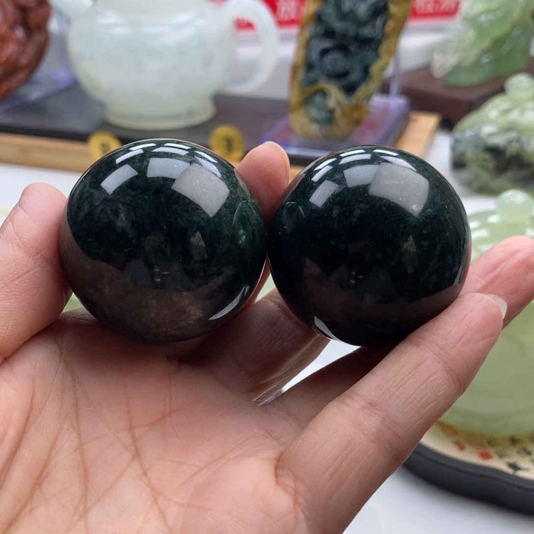 岫玉未镶嵌四大名玉手把件