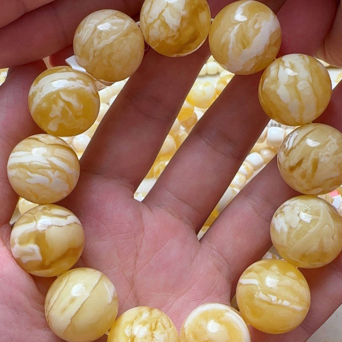 琥珀手链未镶嵌蜜蜡