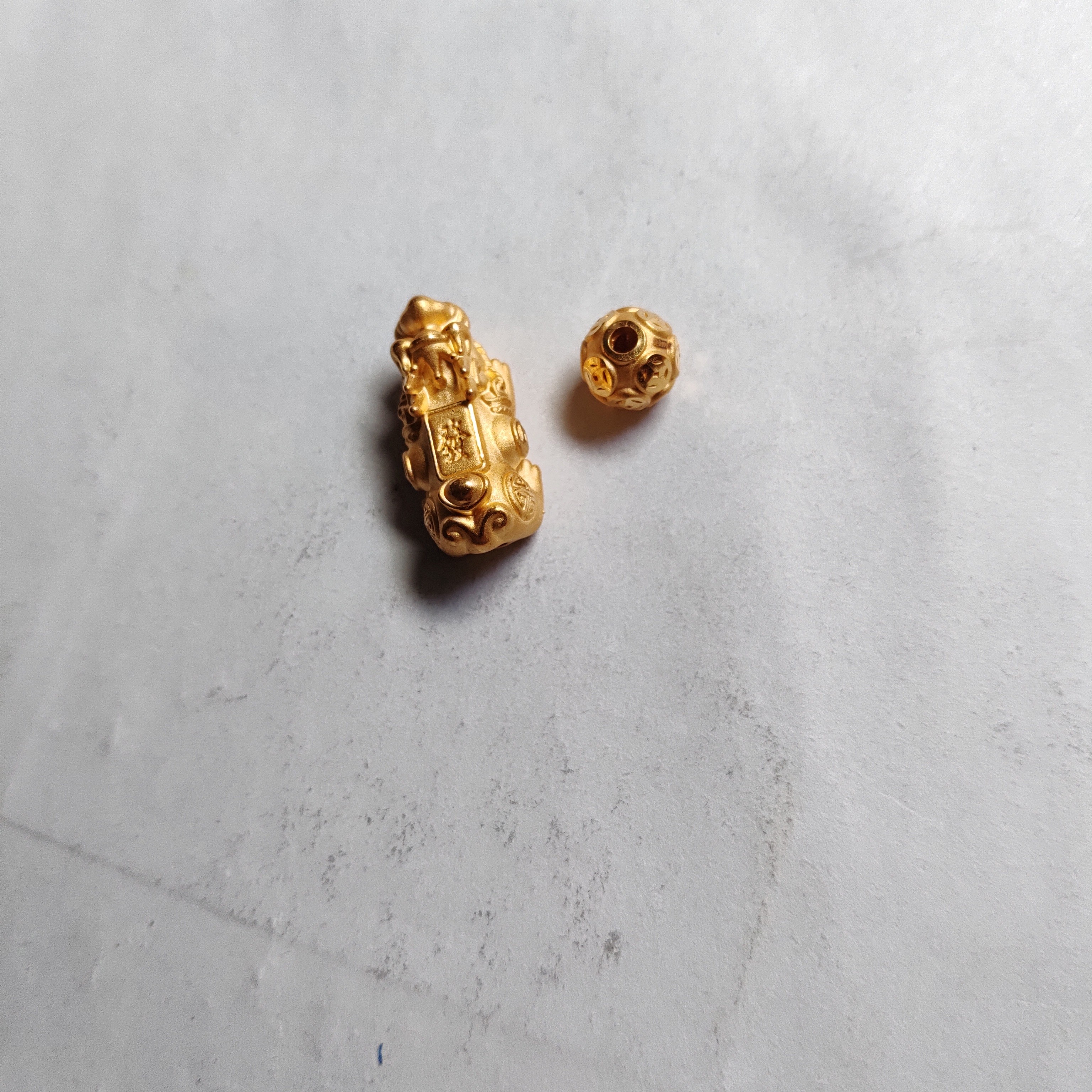金元宝足金999貔貅珠子首饰
