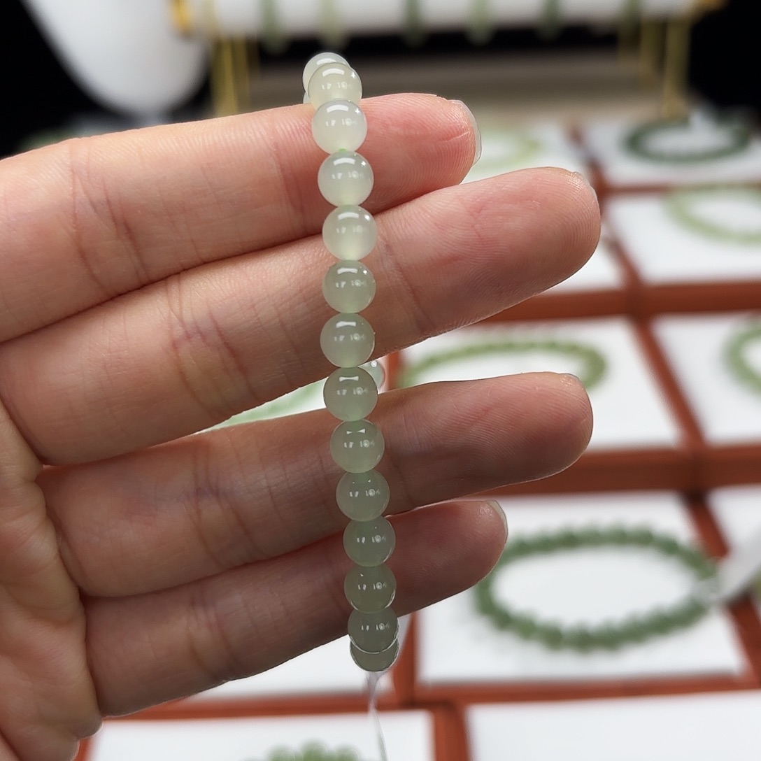 和田玉手串未镶嵌小****a