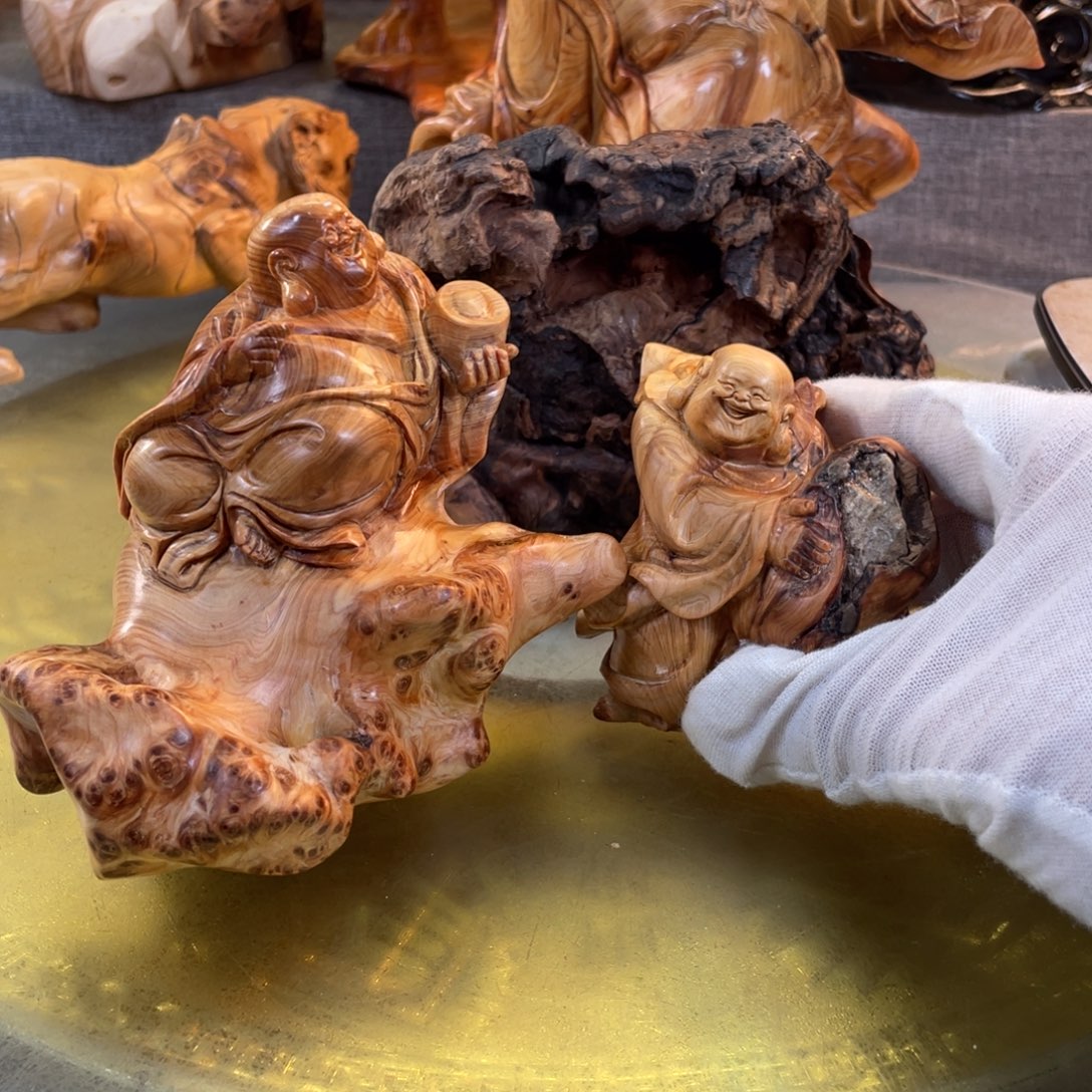 山***滩柏木（崖柏）崖柏工艺品摆件