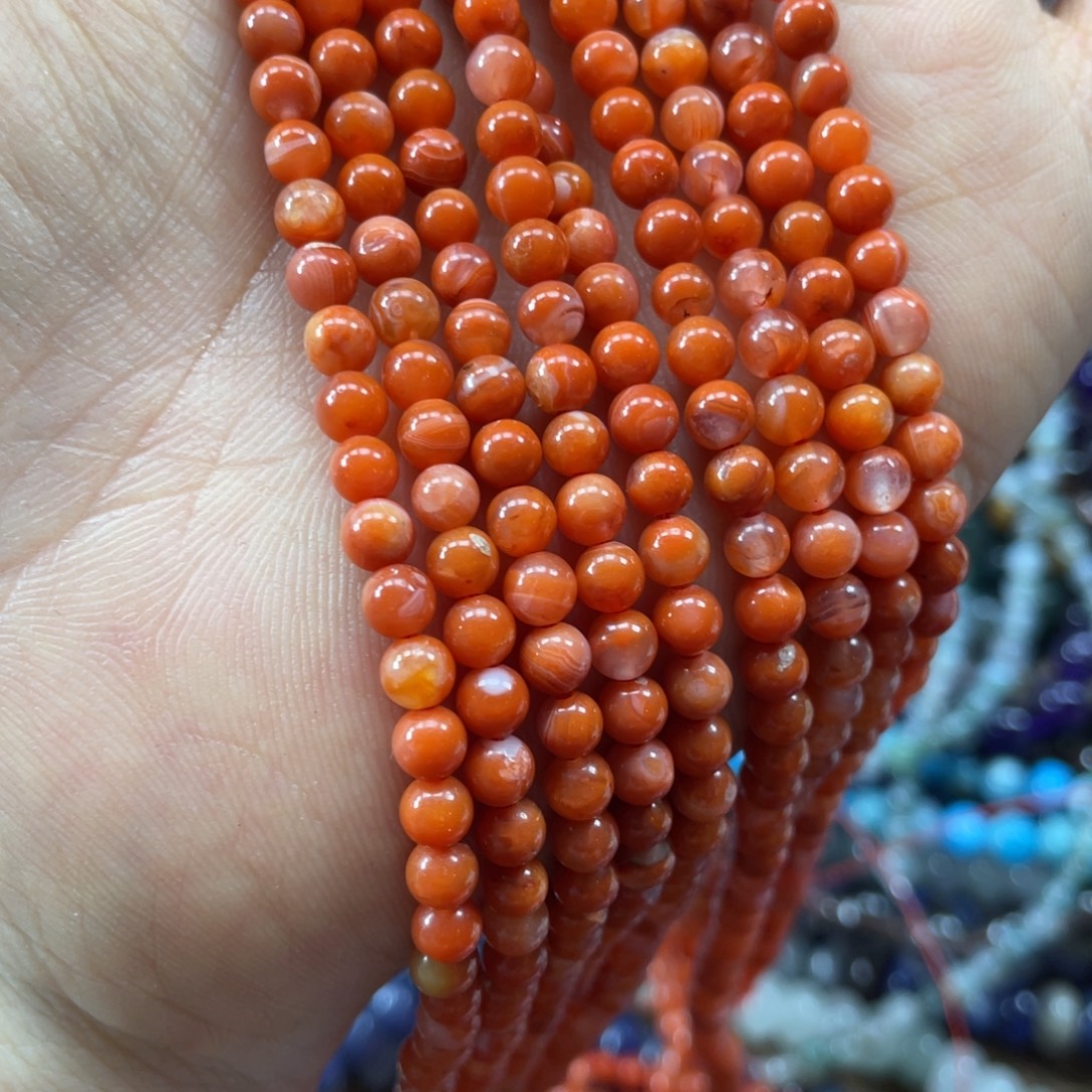 玛瑙/玉髓合金珠宝半成品南红