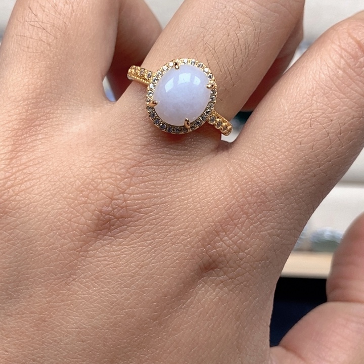 翡翠未镶嵌戒指戒指