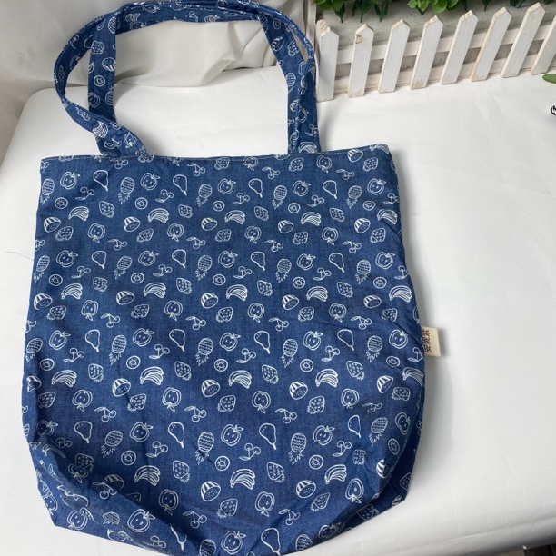 安妮紫原创手工文艺牛仔布单肩包学生背书包可爱休闲包包