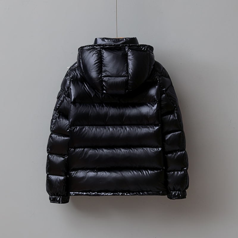2025新款韩版冬装90%白鹅绒短款亮面羽绒服男女蒙口同款加厚宽松