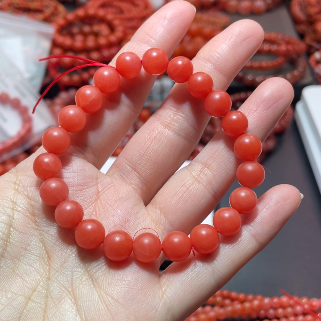 南红玛瑙手链未镶嵌