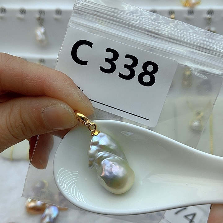 淡水珍珠颈饰银S925镶嵌