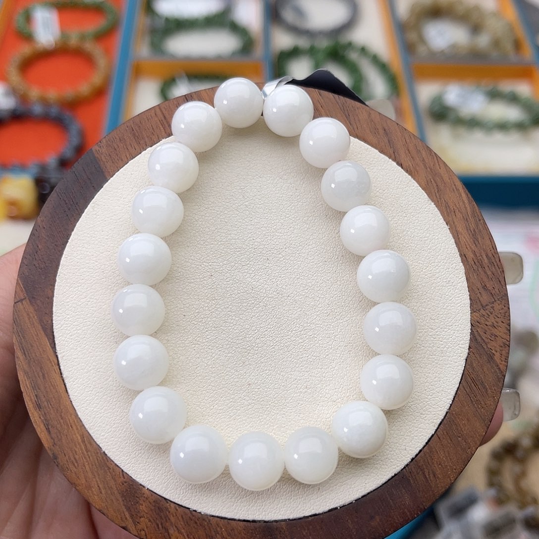 和田玉未镶嵌手串Z5卡10