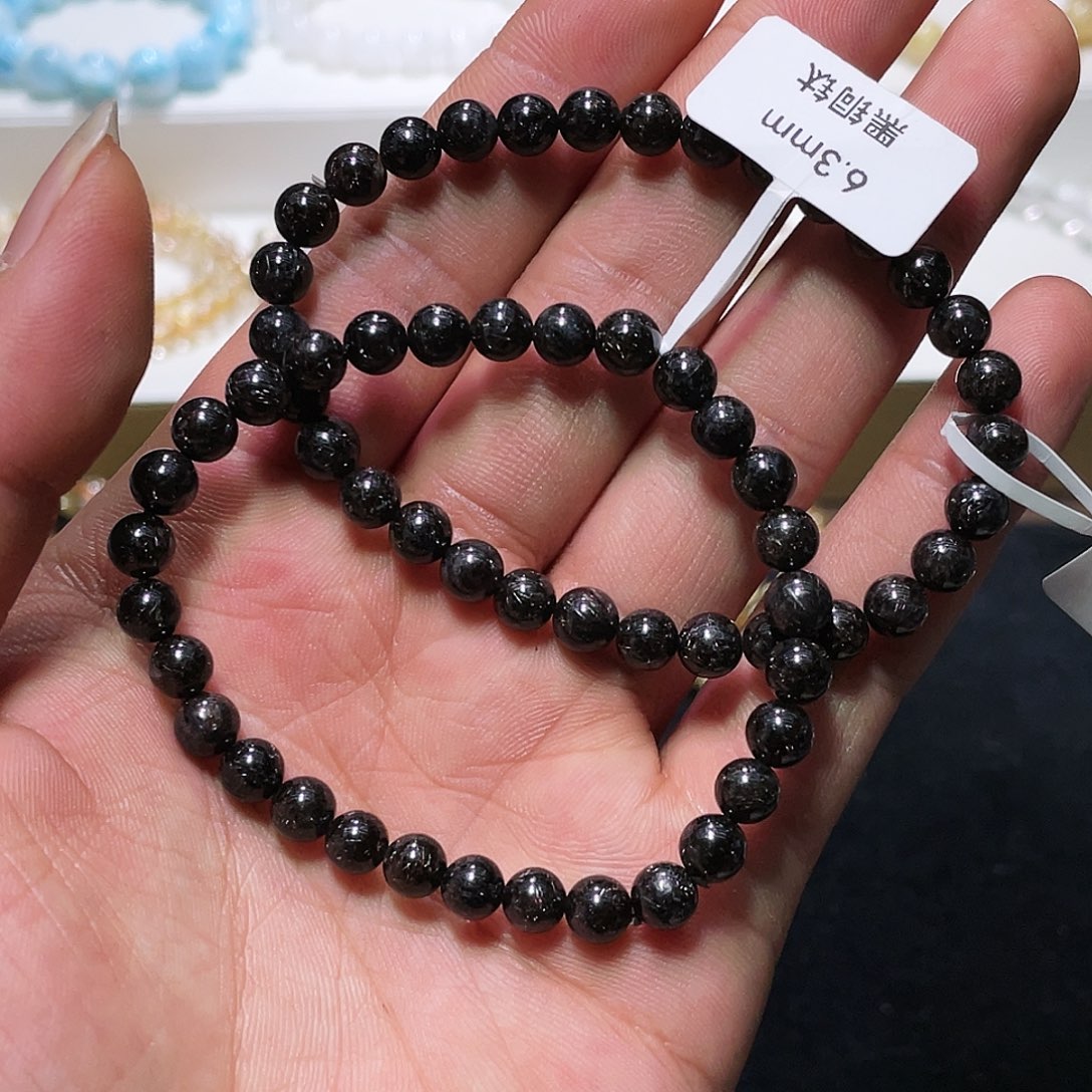 水晶手链未镶嵌黑铜钛6.3多样性任发其一