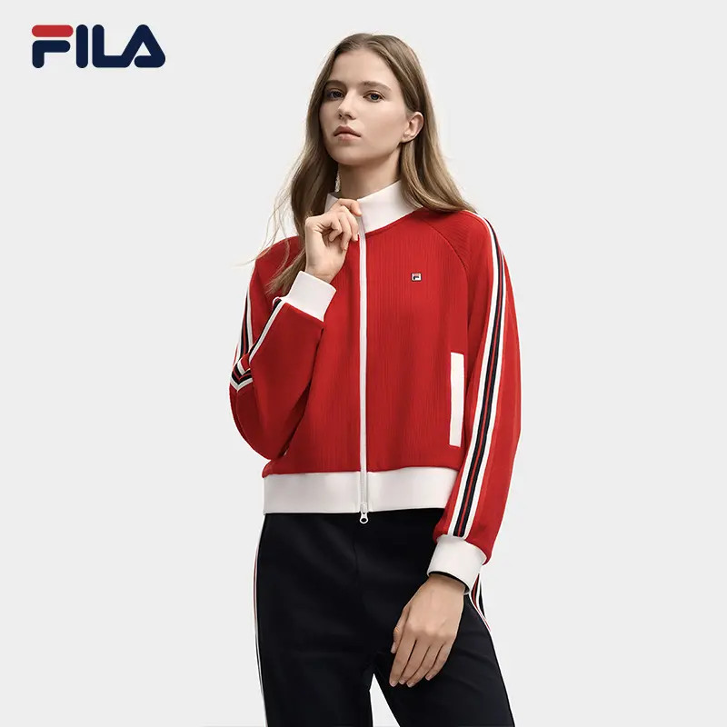 【时尚流光风】FILA/斐乐秋新款户外休闲百搭时尚女外套F11W548507F