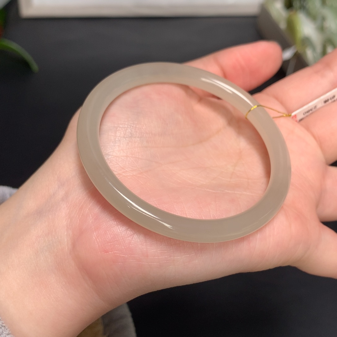 和田玉手镯未镶嵌57