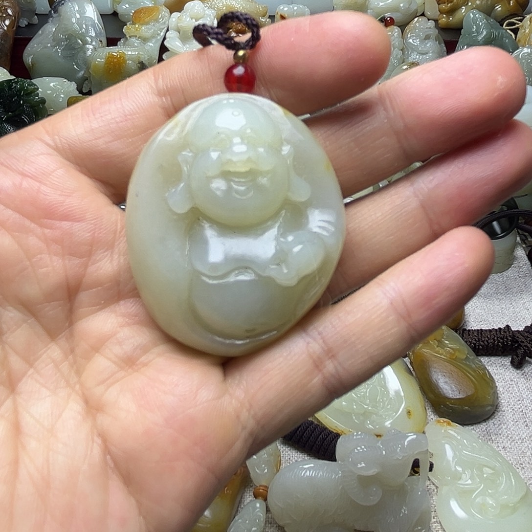 和田玉未镶嵌挂件