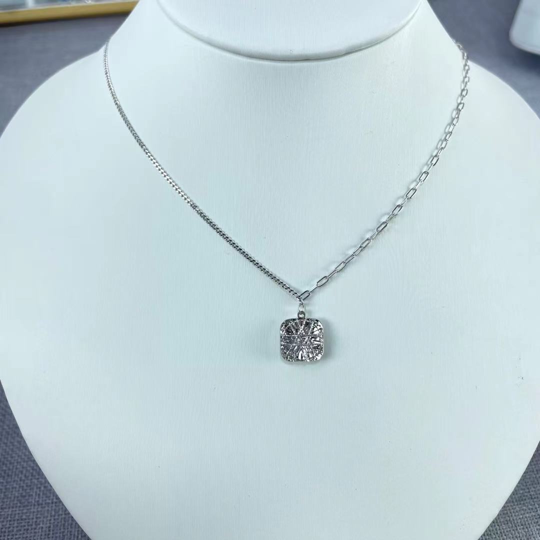 PT950铂金项链 方糖套链 气质时尚 长约42+3cm S 62477