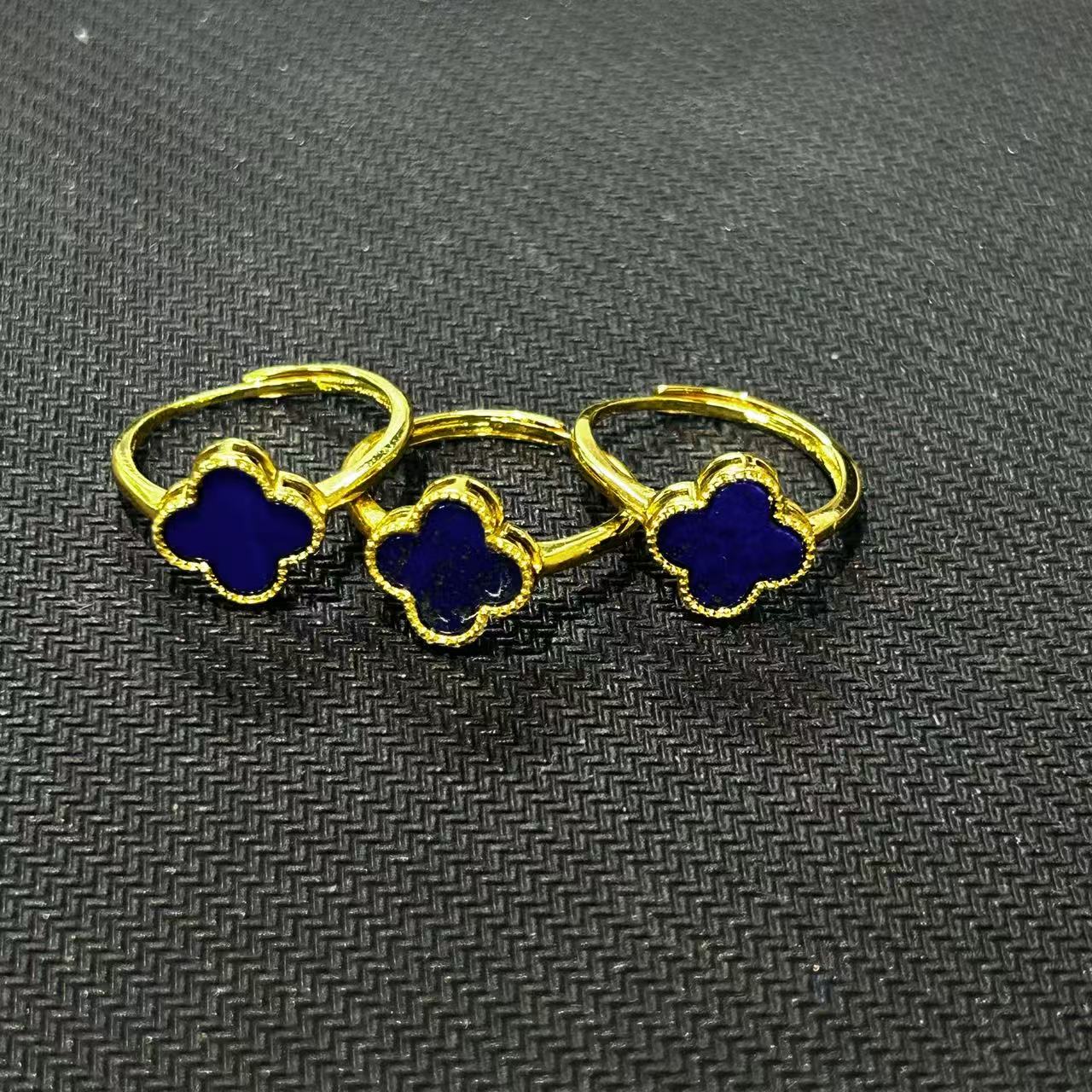 青金石四叶草戒指（多样性发一件）