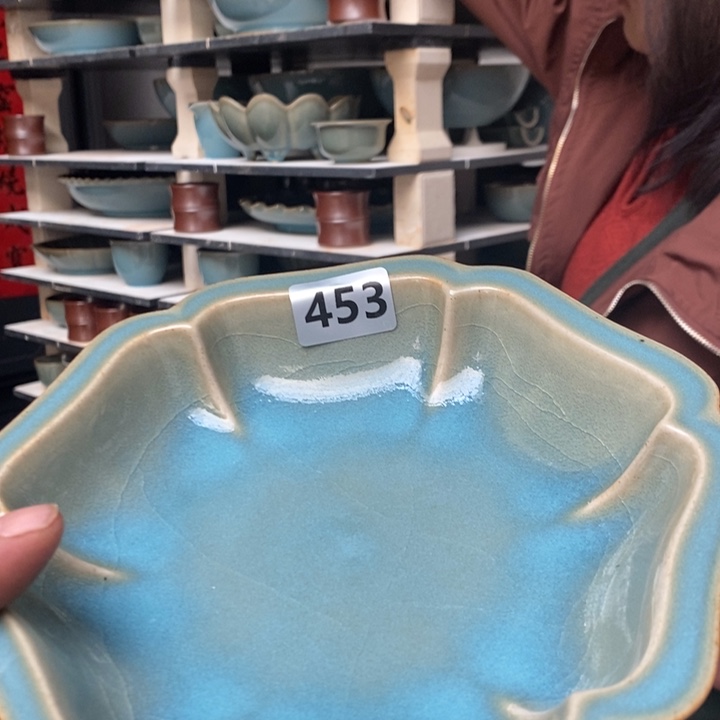 陶盘原矿釉原产地汝瓷微瑕