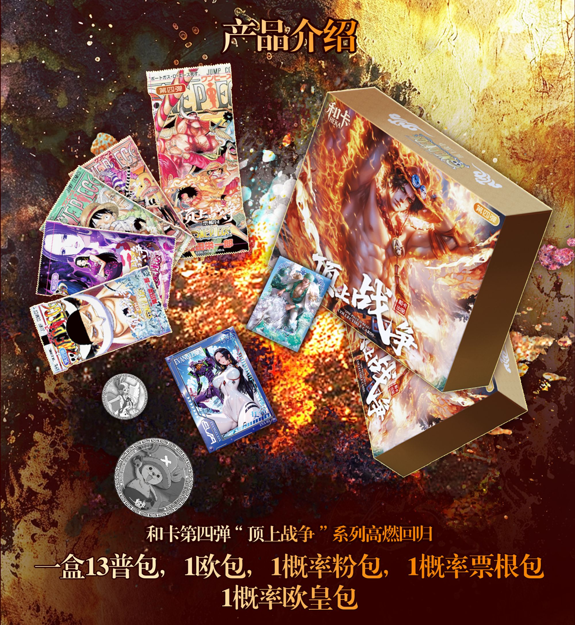  【吃吃/大转盘】和卡文创第4弹 顶上战争 海贼王 国产二创收藏卡牌