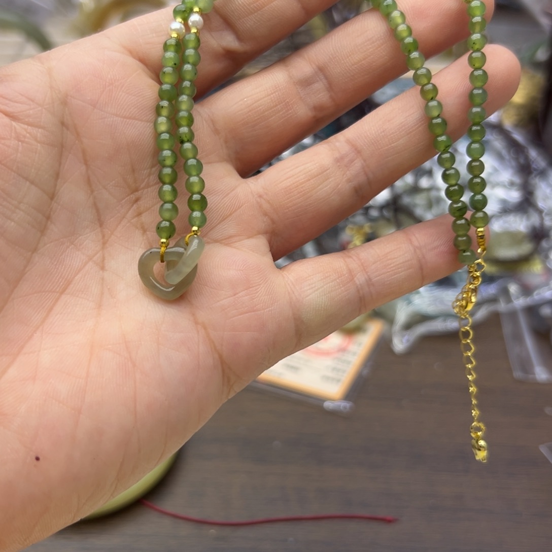 和田玉未镶嵌颈饰814