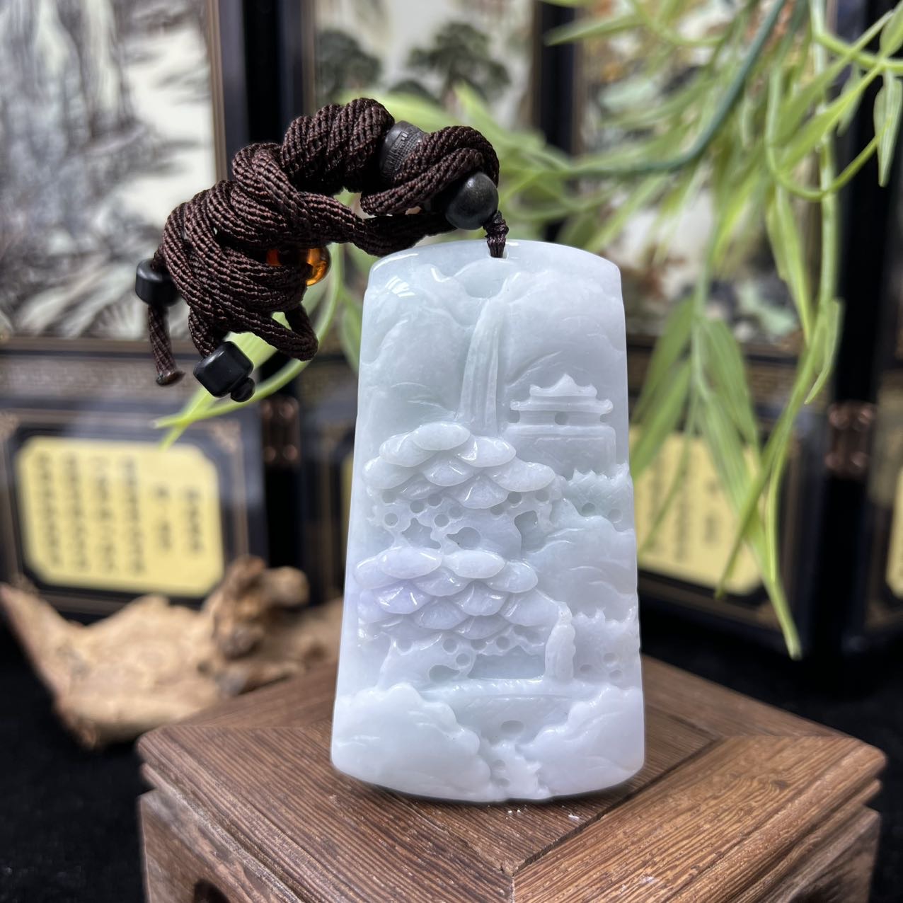 LYPM-23-28翡翠1-1山水牌