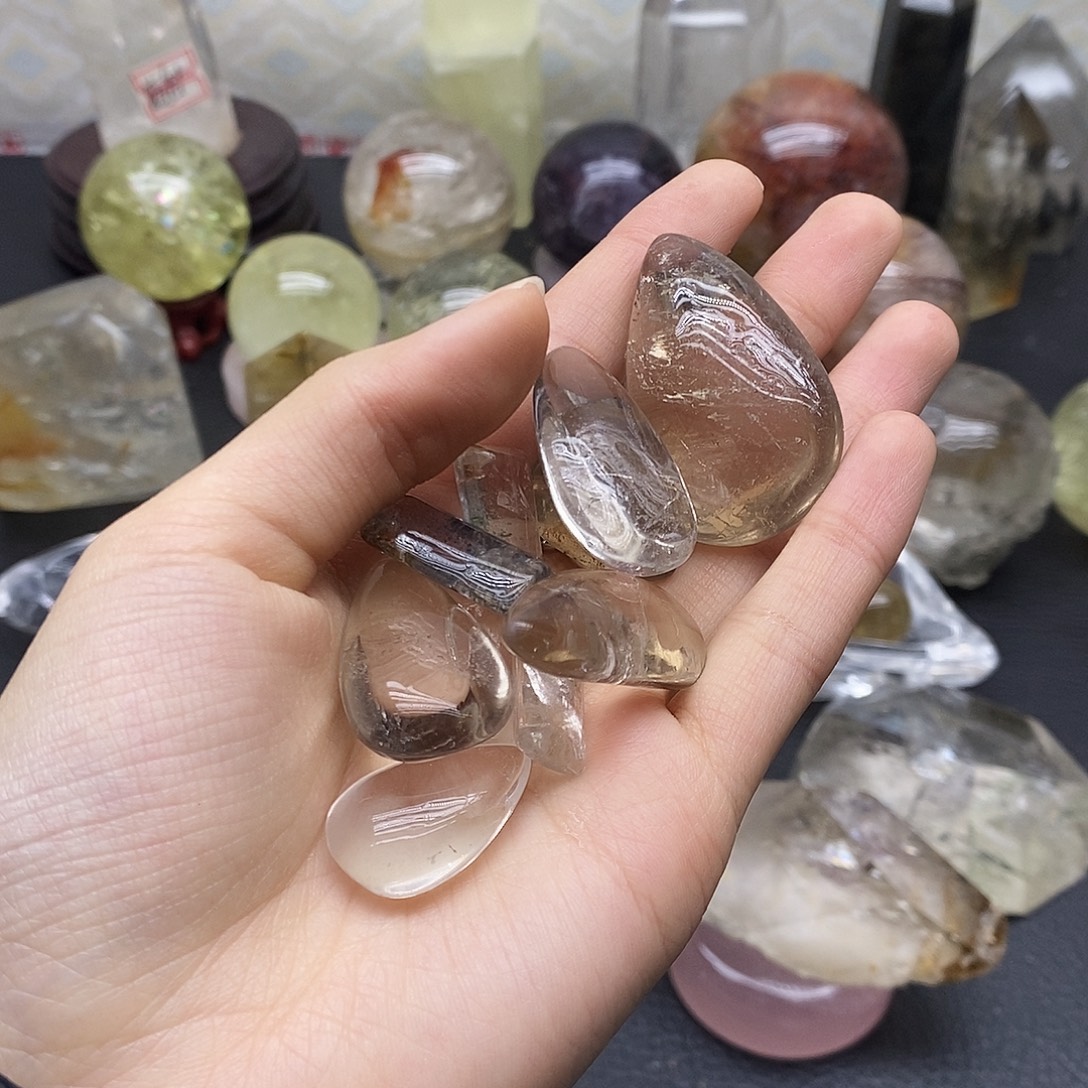 珠宝半成品水晶未镶嵌175水晶石