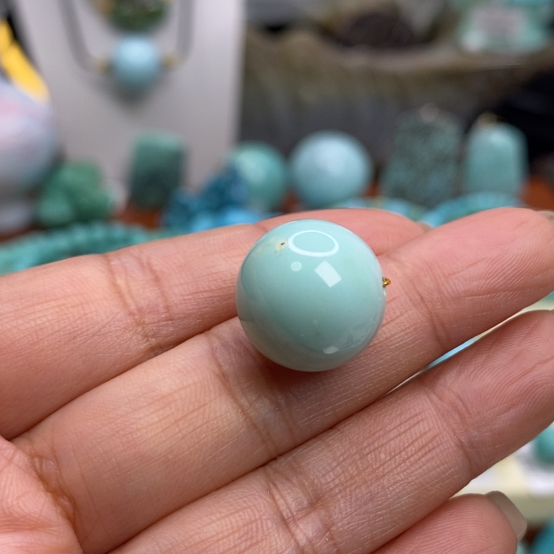 绿松石未镶嵌珠宝奇石14.5