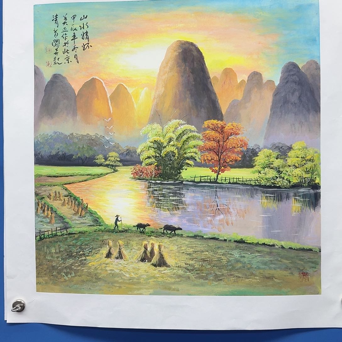 国画多次参加国内外大型展览的