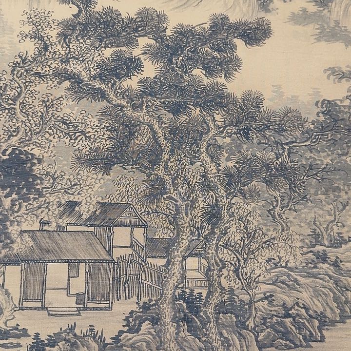 山水图挂画装饰挂画