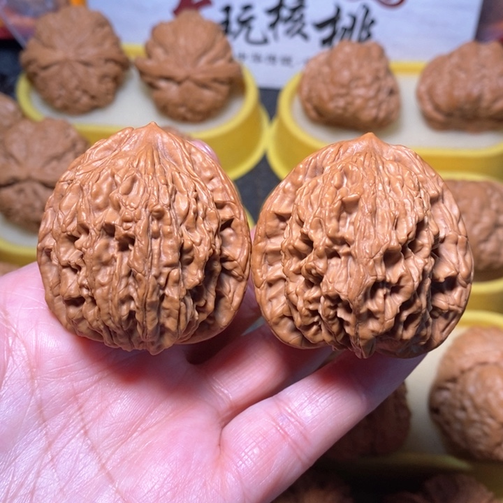 文玩核桃把件虎头 43 40 50.9克