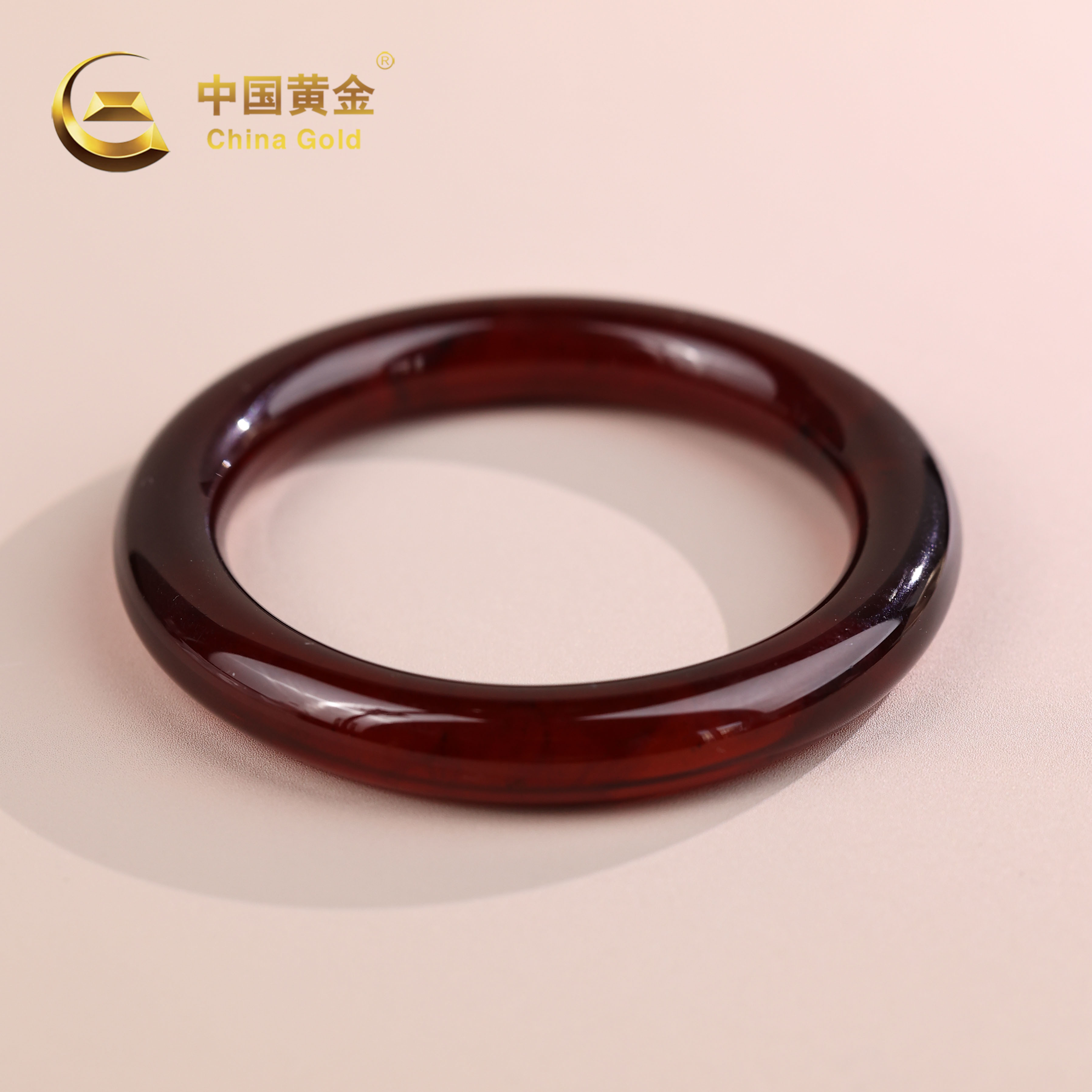  【中国黄金】夕橘 | 琥珀*手镯*未镶嵌*赠镯心-SZ541+X2430-L-Y