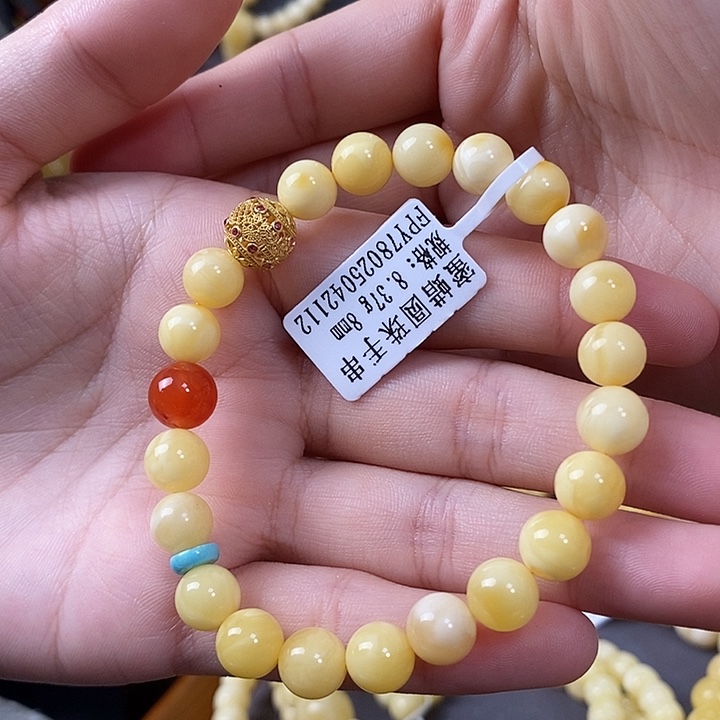 裸石琥珀未镶嵌手串